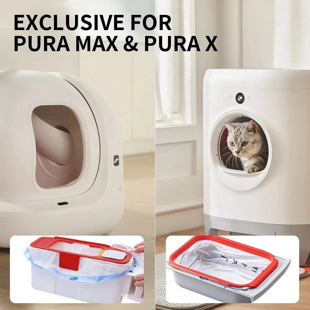 Automatic Cat Litter Box Replacement Trash Bags – Heavy-Duty Drawstring Waste Liners