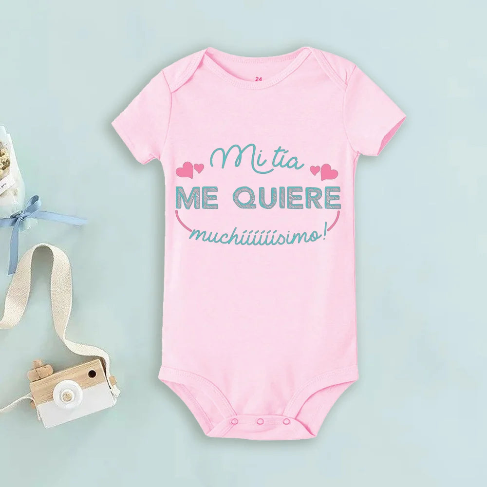 My Uncle Loves Me Very Much Print Baby Bodysuit