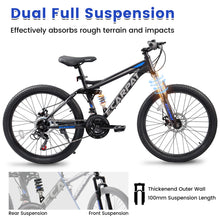 Ecarpat Dual Full Suspension 21-Speed Mountain Bike