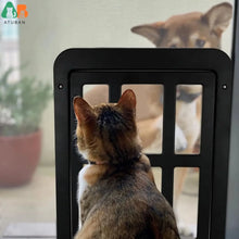 ATUBAN Lockable Dog Door for Sliding Doors