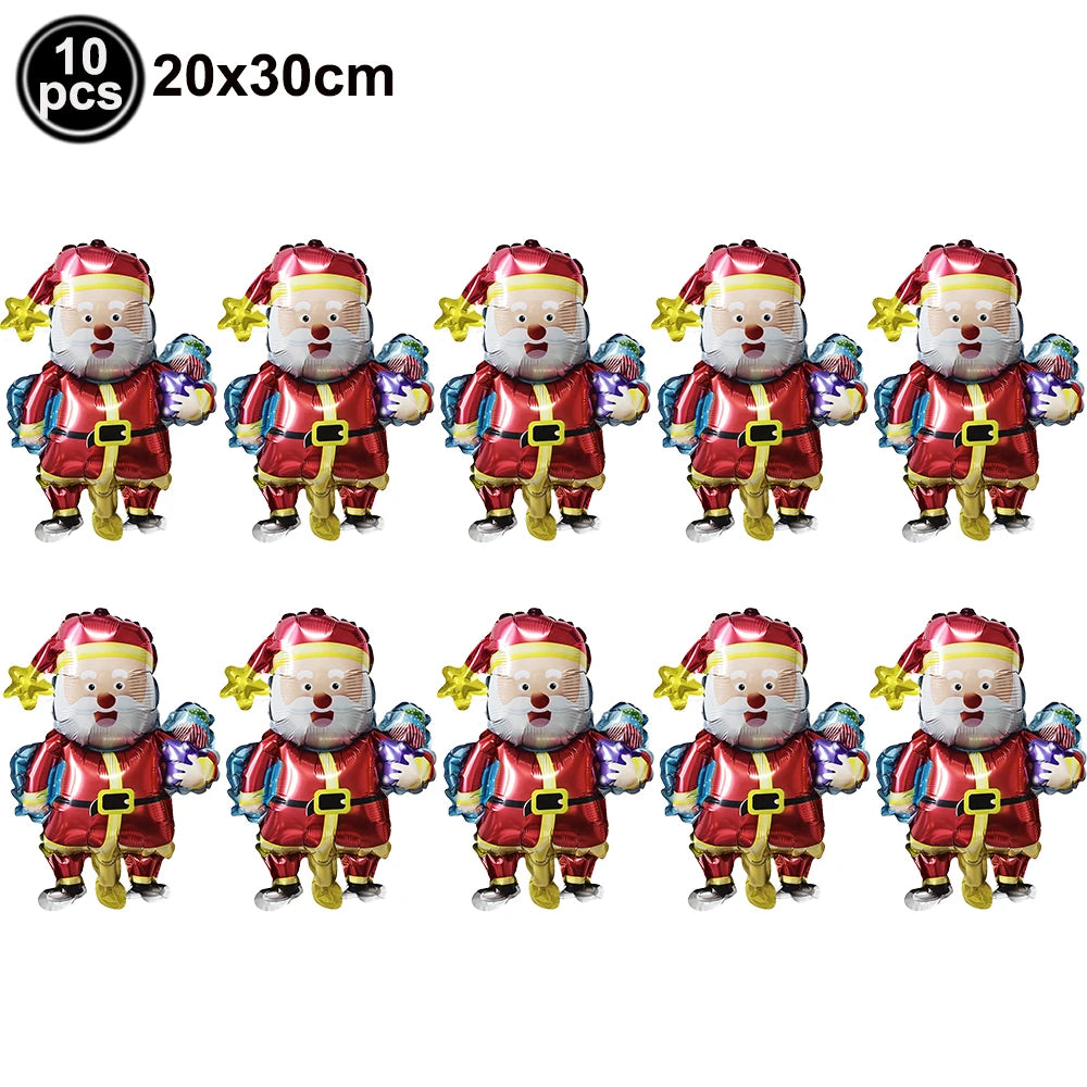 Standing Santa Claus Christmas Foil Balloon Decoration