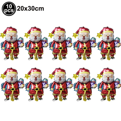 Standing Santa Claus Christmas Foil Balloon Decoration