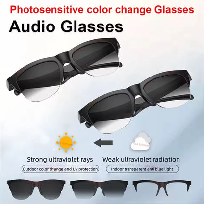 Color-Changing Lens Smart Glasses with Voice Assistant