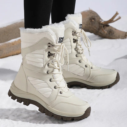 Winter Waterproof High-Top Snow Boots for Women