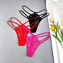 3 Pcs Lace Thin Strap Thongs