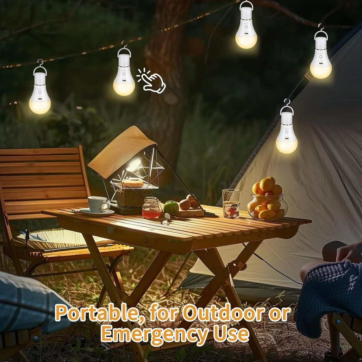 Rechargeable E27 LED Emergency Light Bulb with Remote Control