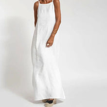 Cotton Side Split Long Summer Dress