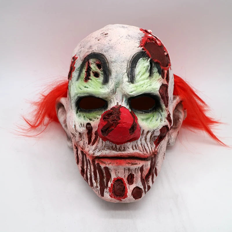 Scary Halloween Evil Clown Latex Full Face Mask