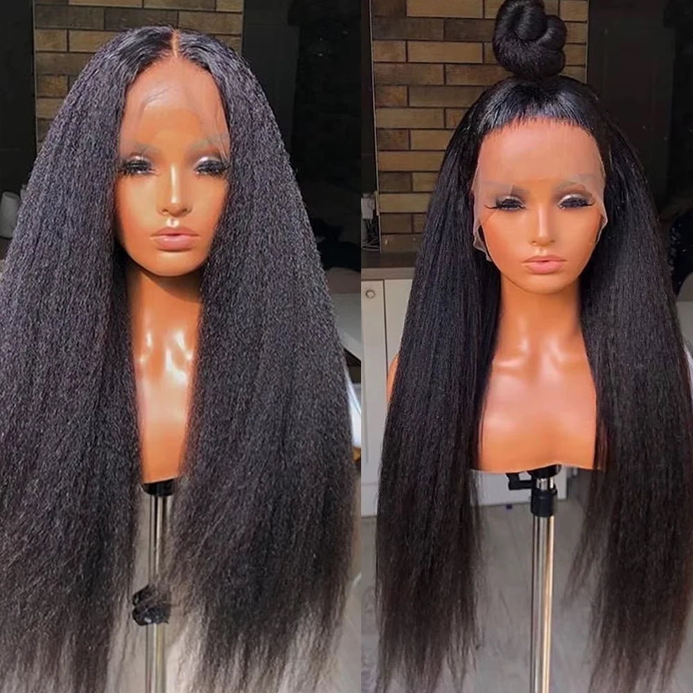 Straight Human Hair Glueless Frontal Wig