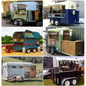 Mobile Coffee Food Trailer Fully Equipped Street Vending Shop