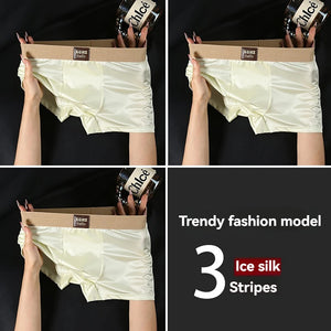 3PCS Satin-like Super Soft Boxers