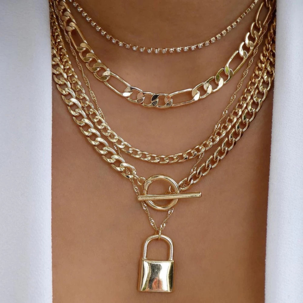 5pcs Simple Braided Bead Chain Necklaces