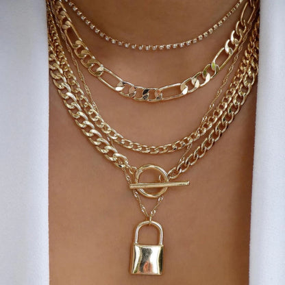 5pcs Simple Braided Bead Chain Necklaces