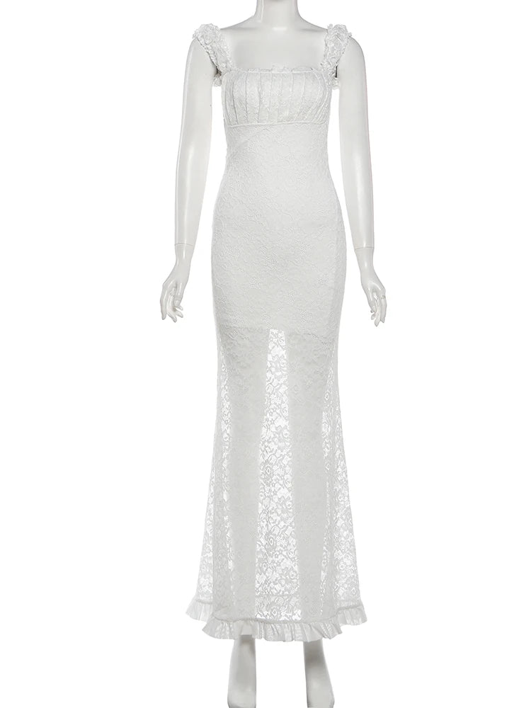 Sleeveless Wrap Chest Backless Slim Fit Dress