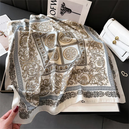 Printed Pashmina Silk Scarf