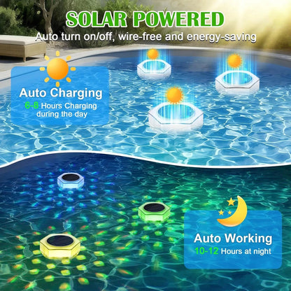 Solar RGB Floating Pool Lights with Remote Control