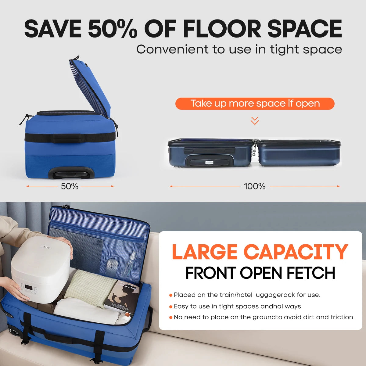 Travel Suitcase with Wheels