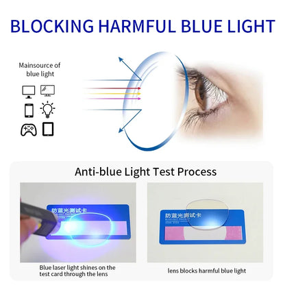 Progressive  Anti Blue Ray Multifocal Reading Glasses