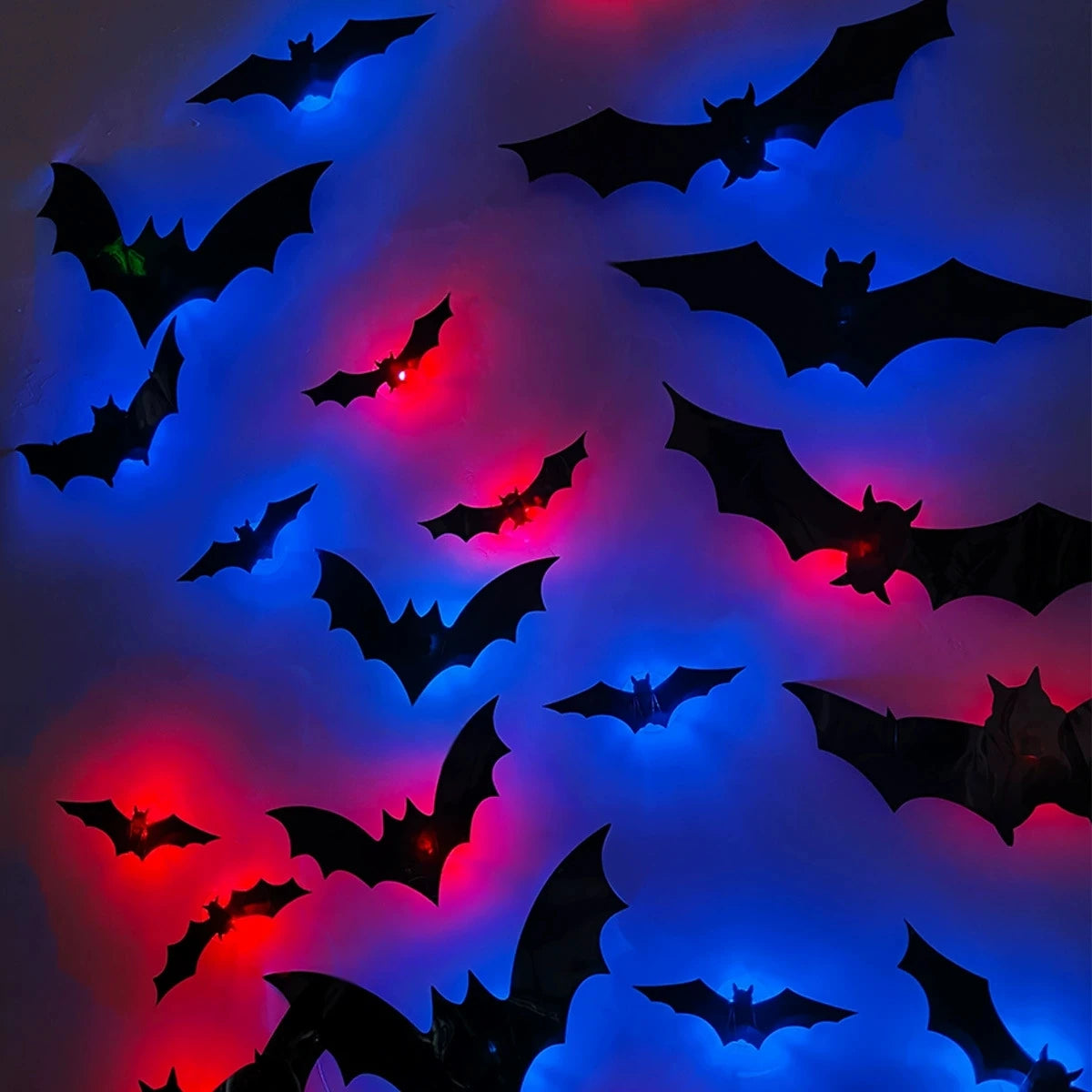 3D Stereoscopic Bat LED Wall Decal & Night Light