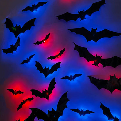 3D Stereoscopic Bat LED Wall Decal & Night Light
