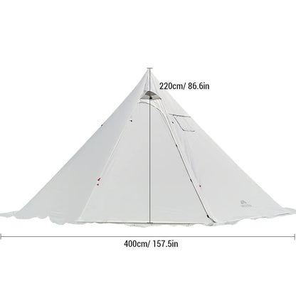 4-6 People Tipi Hot Tent with Stove Jack