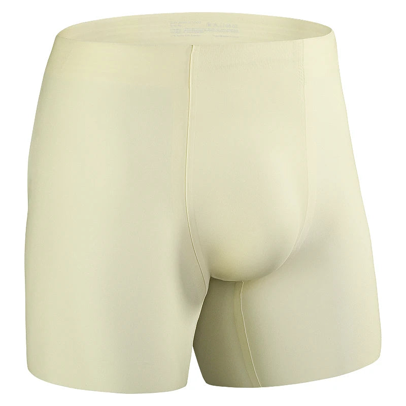 Men's Ultra-Thin Seamless Ice Silk Boxer Shorts