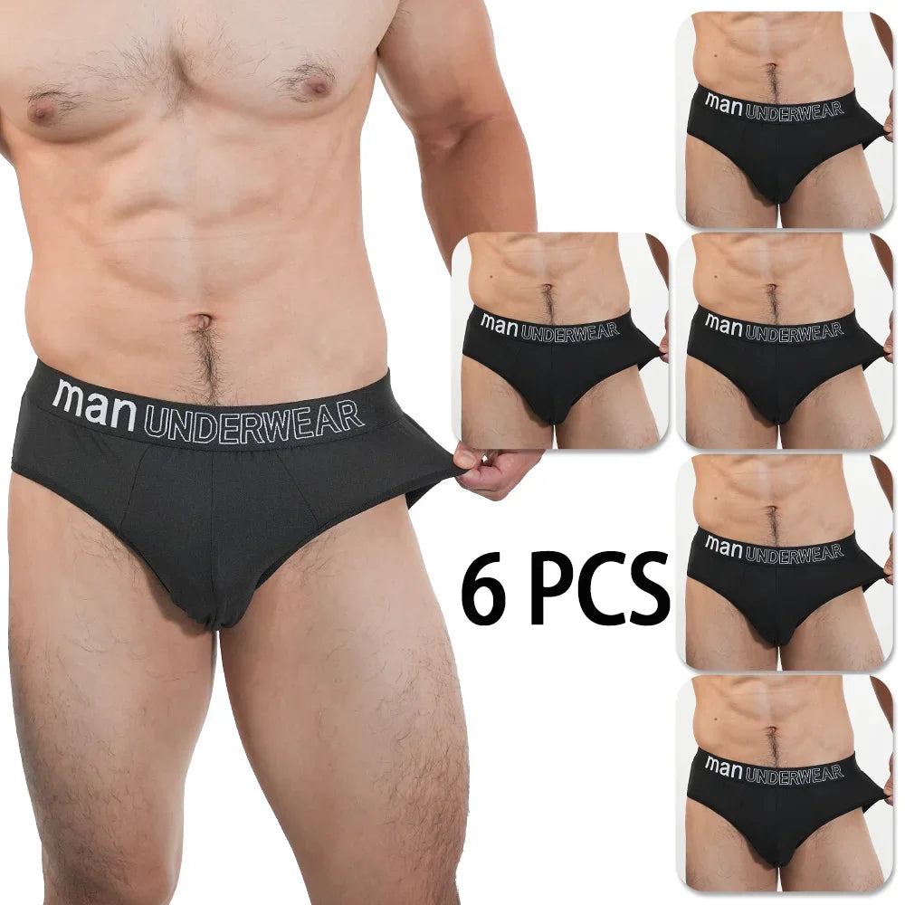 6Pcs Comfortable Breathable Briefs