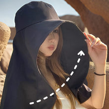 Sunshade Visor Big Neck Protection Shawl Bucket Hat