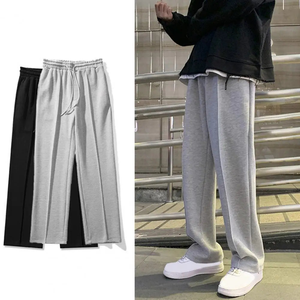 Drawstring Casual Wide-leg Joggers