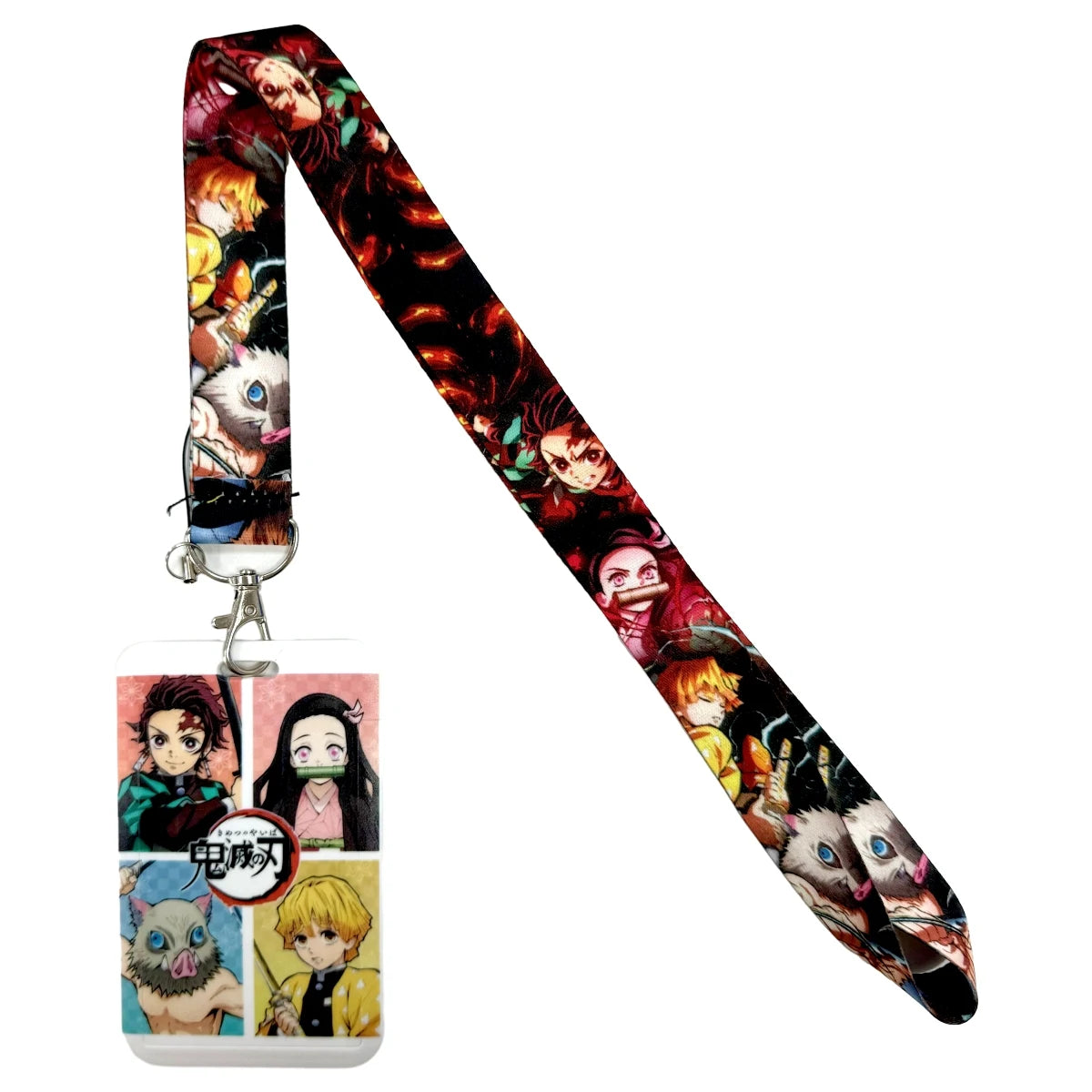 Anime Character Lanyard with ID Card Holder & Keychain