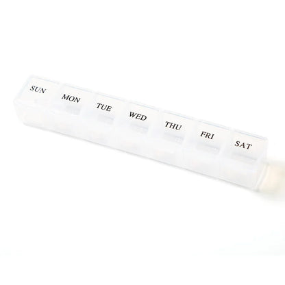 Weekly 7-Day Portable Travel Pill Organizer