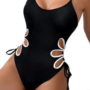 X7JD Cutout One-piece Bathing Suit