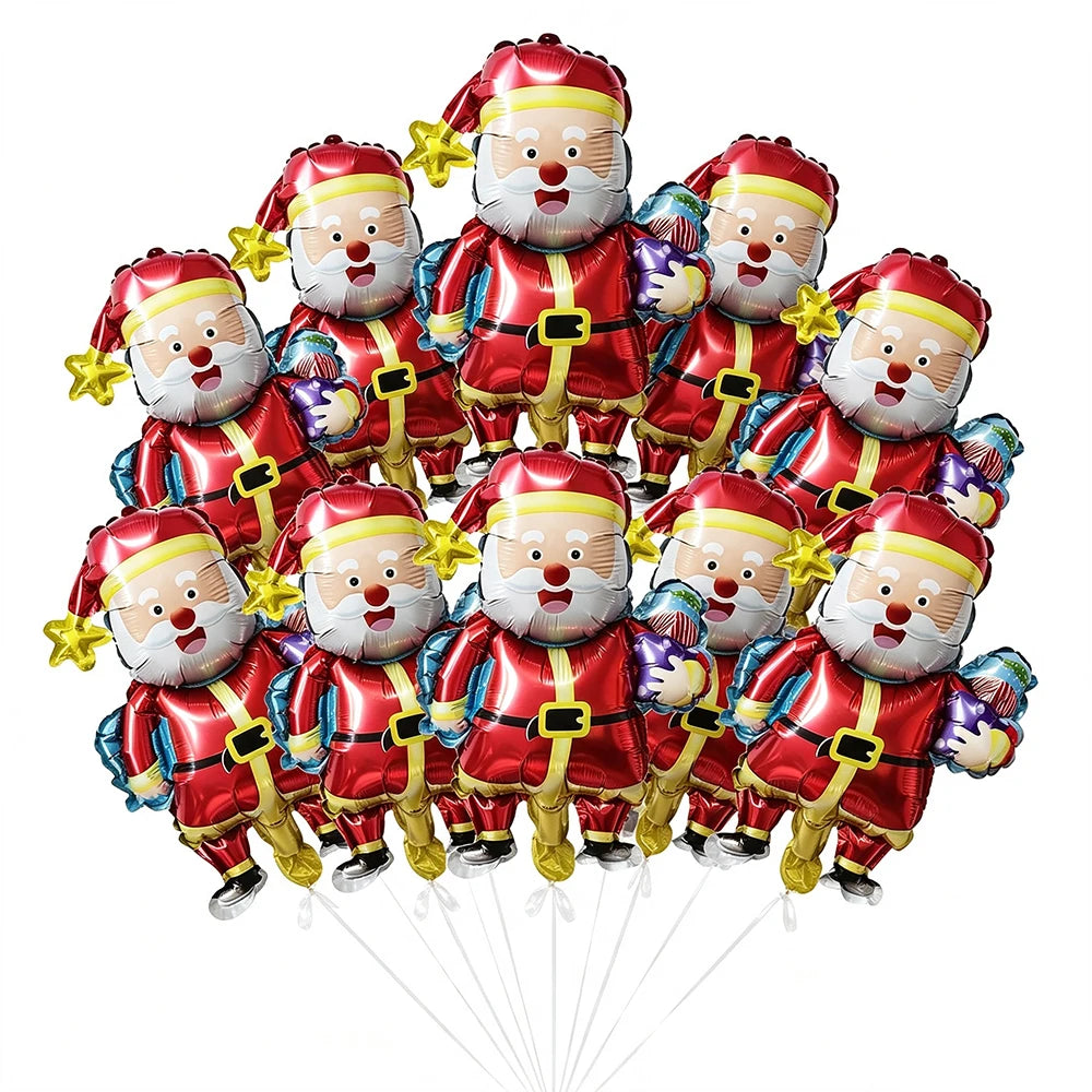 Giant Standing Santa Claus Foil Balloons Christmas Decoration