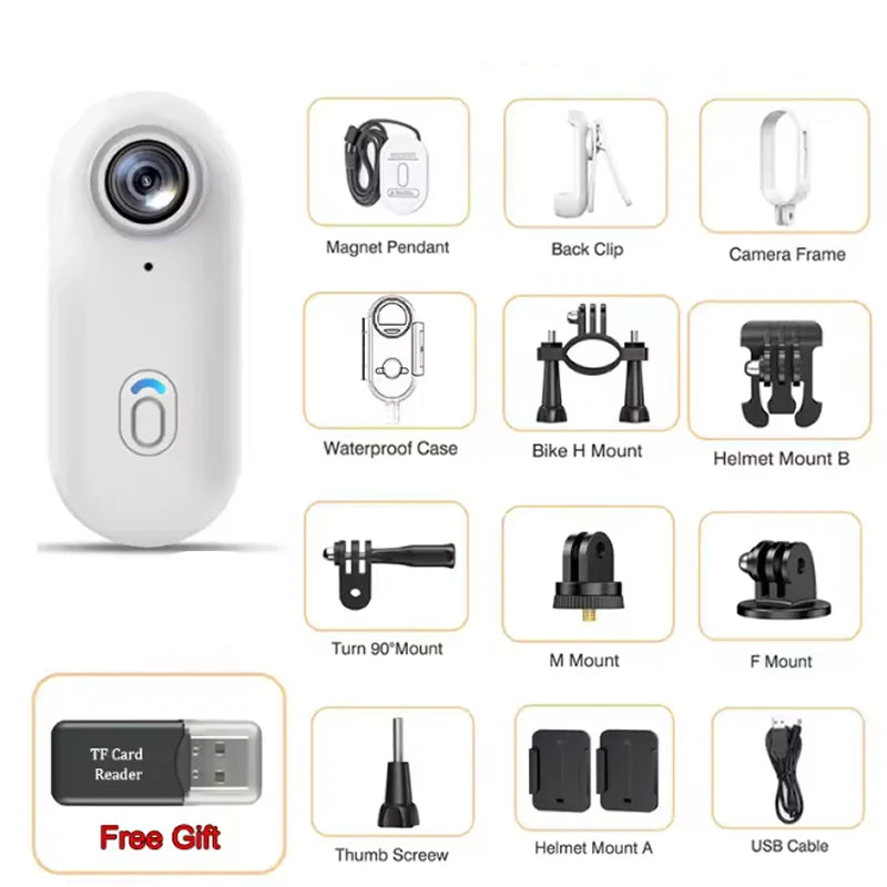4K HD Waterproof Mini Sports & Helmet Action Camera