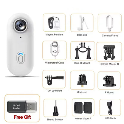 4K HD Waterproof Mini Sports & Helmet Action Camera