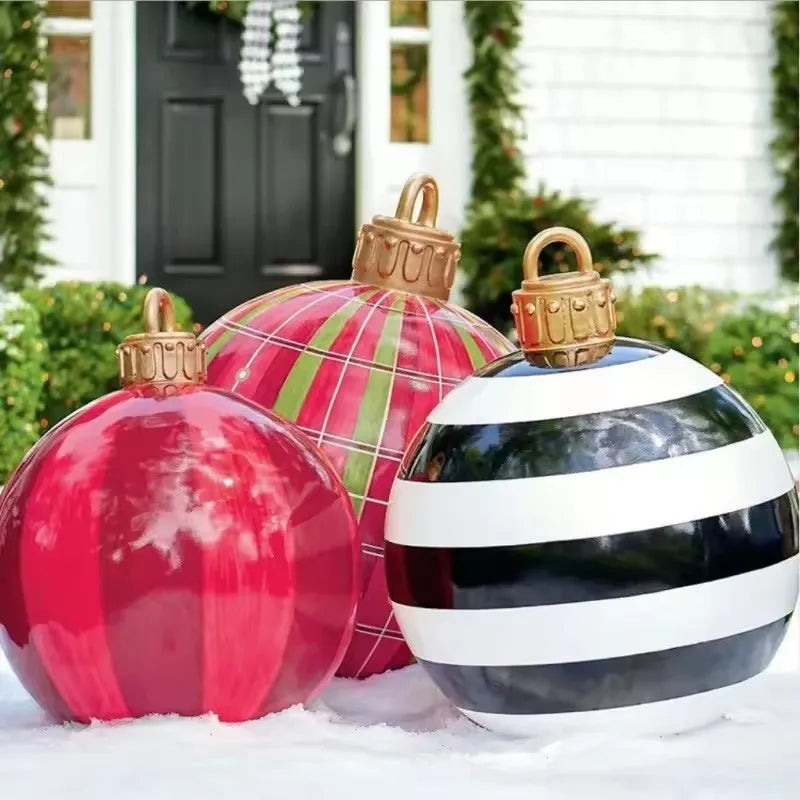 60cm Outdoor Inflatable Christmas Ornament Ball (PVC)