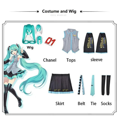Hatsune Miku Cosplay Costume Set