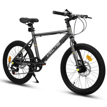 20" Kids 7-Speed Bike with Steel Frame and Dual Disc Brakes
