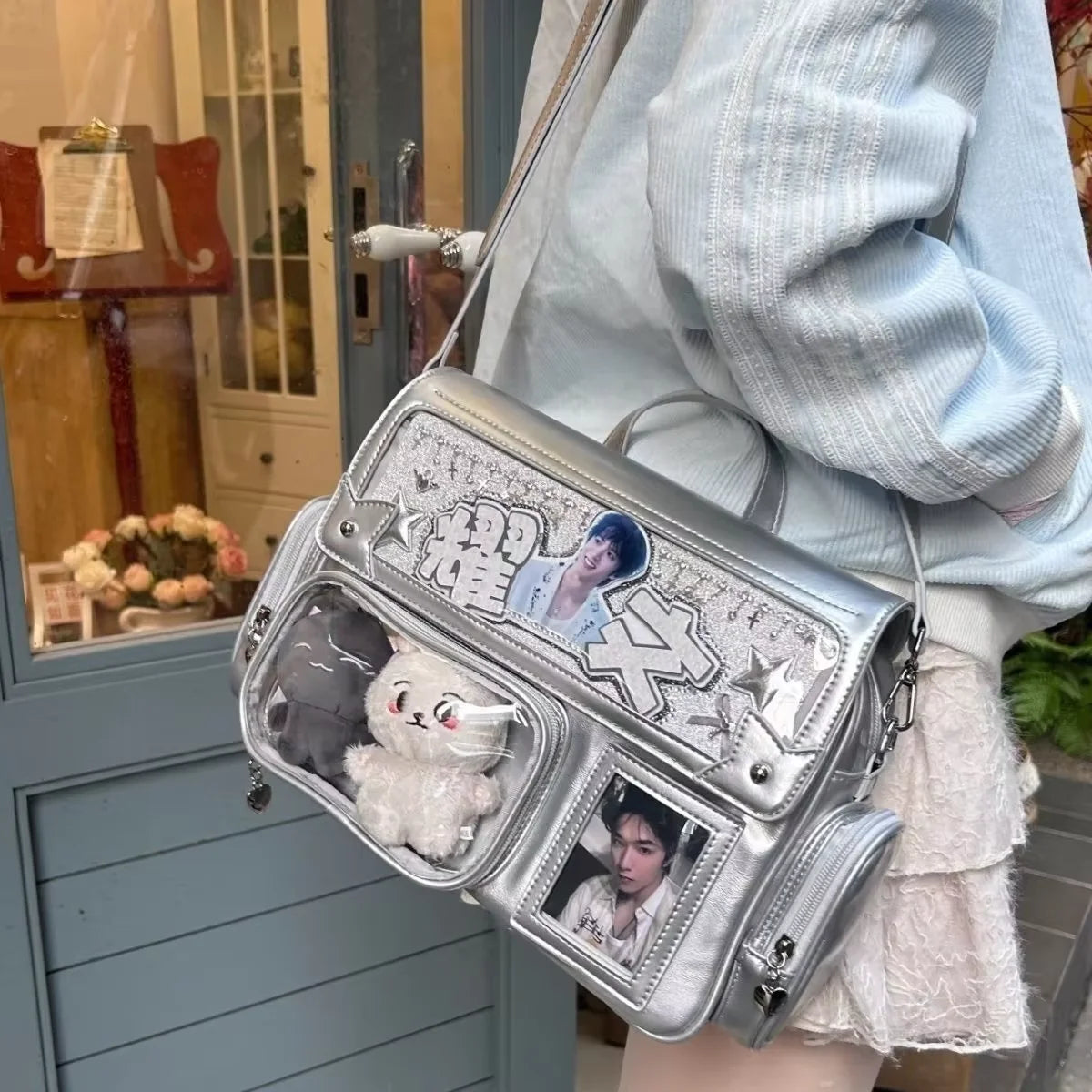 Y2K Harajuku Transparent Window Ita Bag Crossbody Shoulder Bag