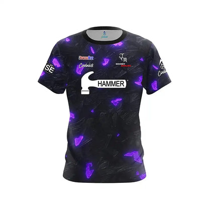 Hammer Motivational Text Split Color Performance Bowling Jersey