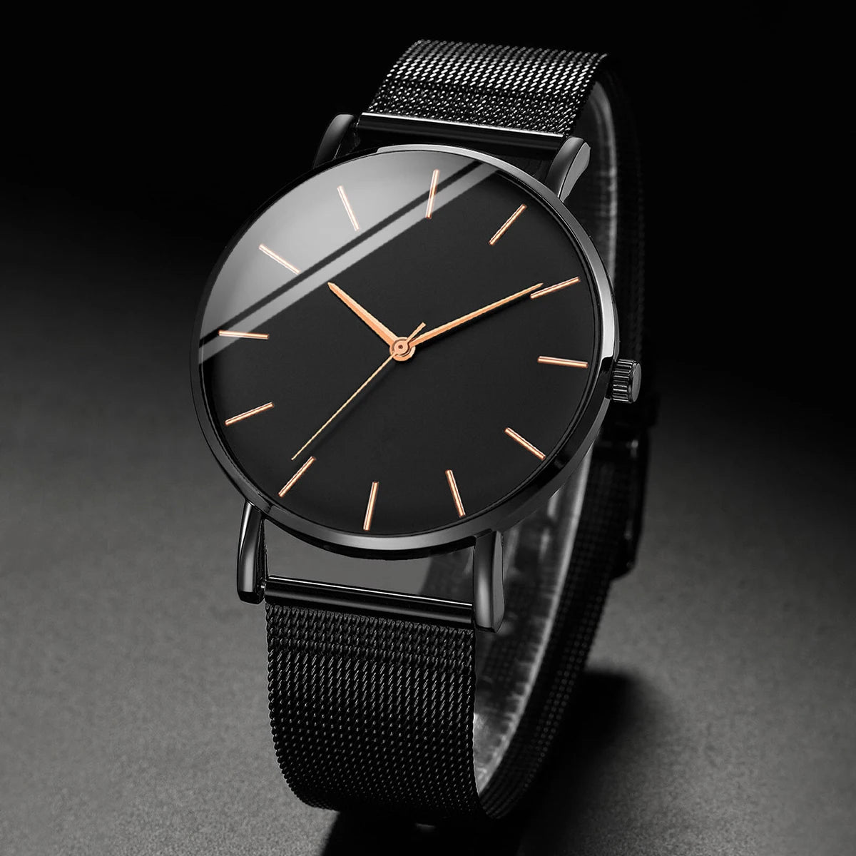 Ultra Thin Stainless Steel Mesh Belt Quartz Watch