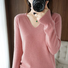 V-neck Pullover Lace Neck Sweaters