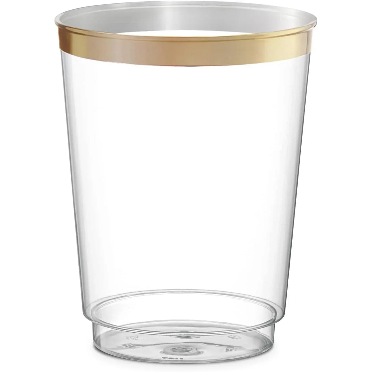 50-Pack 10oz Disposable Plastic Party Tumblers - Clear Aviation Cups