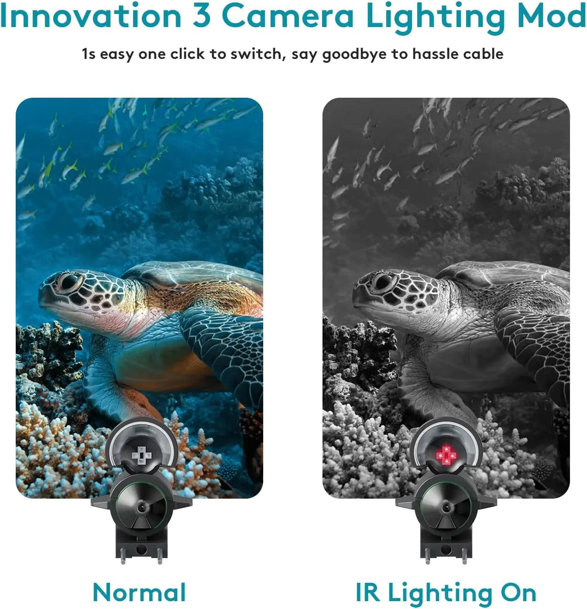 FOURQ Portable 4.3" HD Underwater Fishing Camera & Depth Finder
