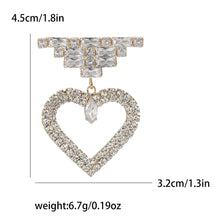 Valentine's Day Romantic Rhinestone Heart Brooches