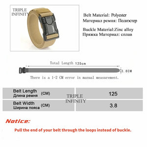 Aluminum Alloy Quick Release Pluggable Buckle Elastic Belt