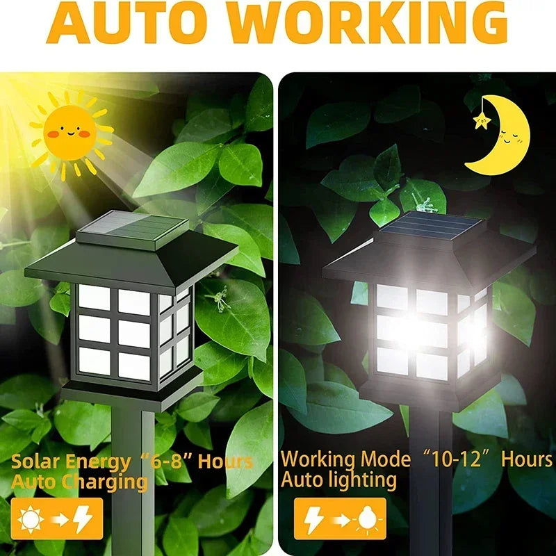 Solar LED Outdoor Pathway & Garden Landscape Lights