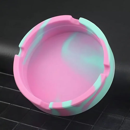 Silicone Shatterproof Heat-Resistant Glow-in-Dark Easy Clean Ashtray