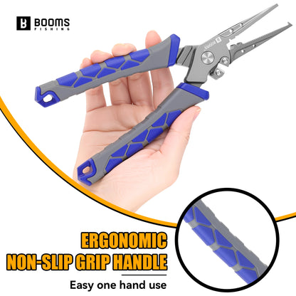 Booms Fishing 7.6" Carbon Steel Fishing Pliers with Sheath