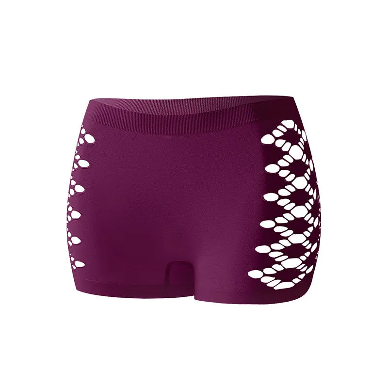 Women's Hollow-Out Knit Boyshort Panties
